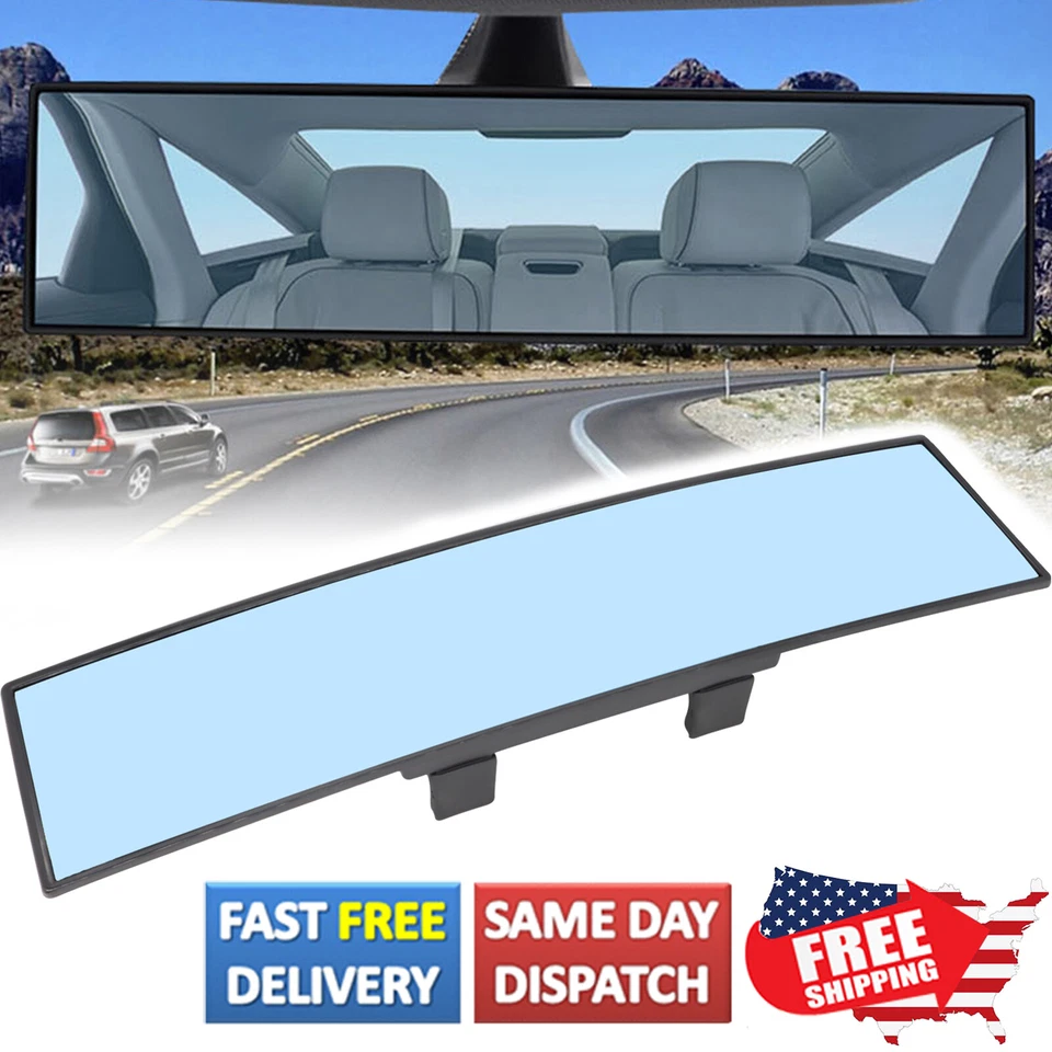 Espejo retrovisor grande ancho de 10,6"" antideslumbrante para asiento trasero espejos de punto ciego Foto 1 de 4