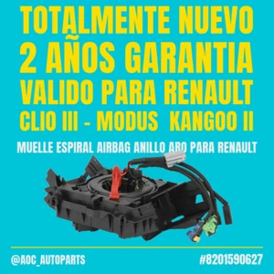 ⭐⭐⭐⭐⭐ Anillo airbag Renault Clio Modus Kangoo 8201590627 | Garantía 2 años - Foto 1 di 8