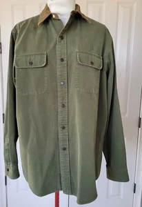 RALPH LAUREN HERREN MOTORRAD FAHRER BEKLEIDUNG ARMEE GRÜN HEMD DRUCKKNOPFLEISTE GRÖSSE XL - Bild 1 von 12