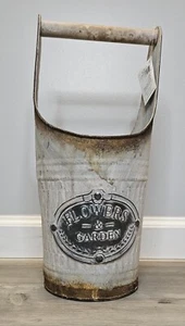 Burton And Burton Flowers & Garden Decorative Rustic Tin Flower Bucket - Picture 1 of 9