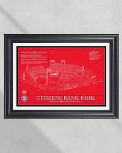 Philadelphia Phillies Citizens Bank Park Stadium Ballpark Blueprint - Picture 1 of 32