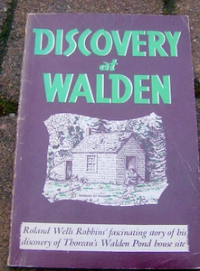 rare book DISCOVERY AT WALDEN pond archaeology Henry David Thoreau house site - Picture 1 of 2