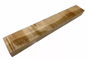 Tablero de madera de arce duro rizado 16-7/8" x 2-7/16" x 1-3/8” arce seco (c38) - Imagen 1 de 8