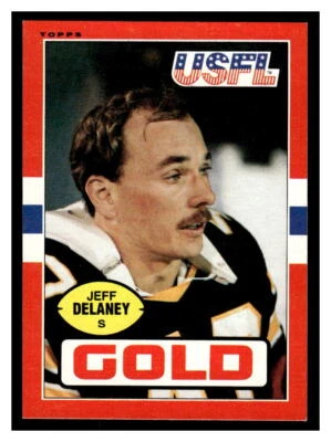 1985 Topps USFL #30 Jeff Delaney SC6-01 - Image 1 of 2