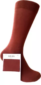Men's Mid-calf Assortment Solid Color Multi-occasion Fitable Dress Socks - Picture 1 of 33