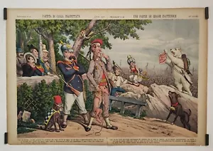Grossi Einer Teil Jagd- Unerwartete 1886Affiche Originell Politik Karikatur - Bild 1 von 1