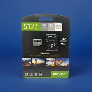 PNY Pro Elite 512GB MicroSD Card - Brand New - Picture 1 of 2