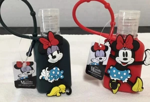 Limpiador de Manos Minnie Mouse Parques Disney con Estuche Soporte de Silicona 2 Diseños NUEVO - Imagen 1 de 3