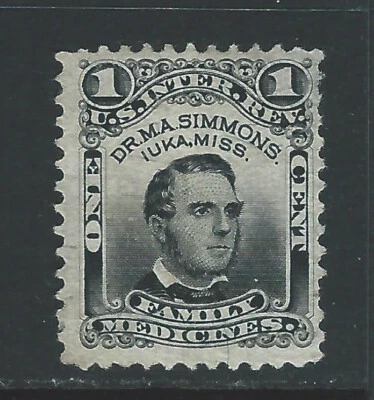 Bigjake: RS-223b,  1 cent Dr. M. A. Simmons - Match & Medicine - Image 1 of 2