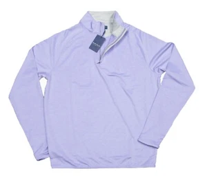 Peter Millar Men's Wats Stealth Crown Crafted Performance 1/4 Zip Pullover Shirt - Picture 1 of 5