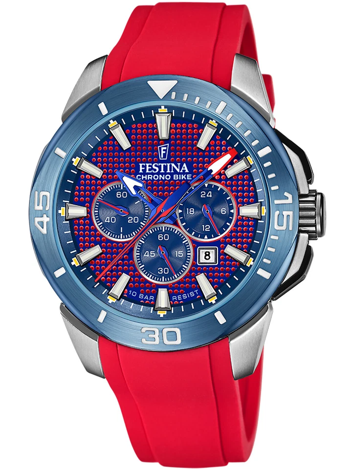 Festina F20642/2 Chronograph Bike Herrenuhr 47mm 10ATM