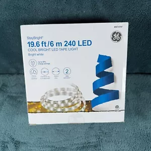 GE StayBright 19.6 Ft / 6 M Cool Bright White LED Tape Light 240 LEDs - Picture 1 of 4