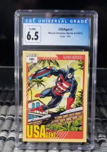 Marvel Universe Series 2 1991 USAgent Impel #35 CGC 6,5 - Imagen 1 de 2