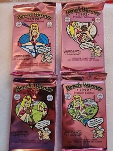 💥1992 Calentador de Banco Edición Premier Mujeres Tarjetas Coleccionables 4 Nuevos Paquetes JUEGO DE ARTE Nuevo - Imagen 1 de 3