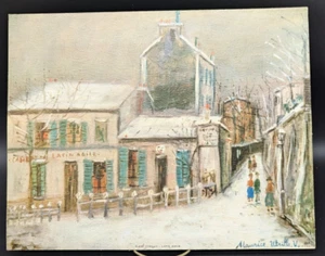 Stampa artistica litografia testurizzata agile Maurice Utrillo Lapin DAC NY P-430 11 x 14 - Foto 1 di 9