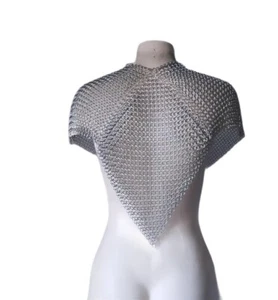Medieval Alluminium Butted Chainmail Top – Alluminium Shoulder Armor for LARP. - Picture 1 of 6
