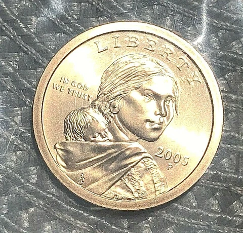 2005 P D S SACAGAWEA DOLLAR Choice Uncirculated From Mint Rolls  + PROOF Cover