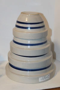 Vintage Robertson Ransbottom Bowl Set/ RRP Co. Roseville OH/ 4 Piece - Picture 1 of 13