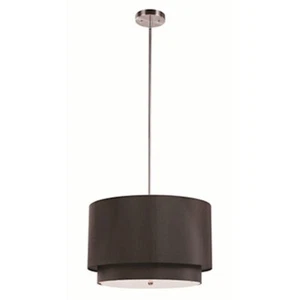 Trans Globe Tiered Shade 18" Pendant In Black - PND-802 BK - Picture 1 of 1