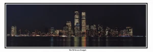 USA New York, NY City, View of an Manhattan Twin Towers Panoramic Poster 6012 - Picture 1 of 5