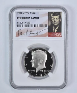1981-S Kennedy Half Dollar Type 2 PF69 UCAM NGC Special Label - Picture 1 of 5