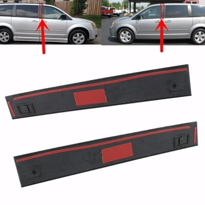 1 Pair For 08-16 Town Country 08-20 Grand Caravan Front Door B Pillar Applique - Image 1 of 4