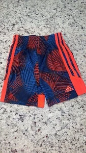 Adidas boys 2T athletic shorts (blue/orange) - Picture 1 of 3
