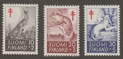 Finland 1962 #B163-65 Anti-Tuberculosis Society (Animals) - MNH - Image 1 of 4