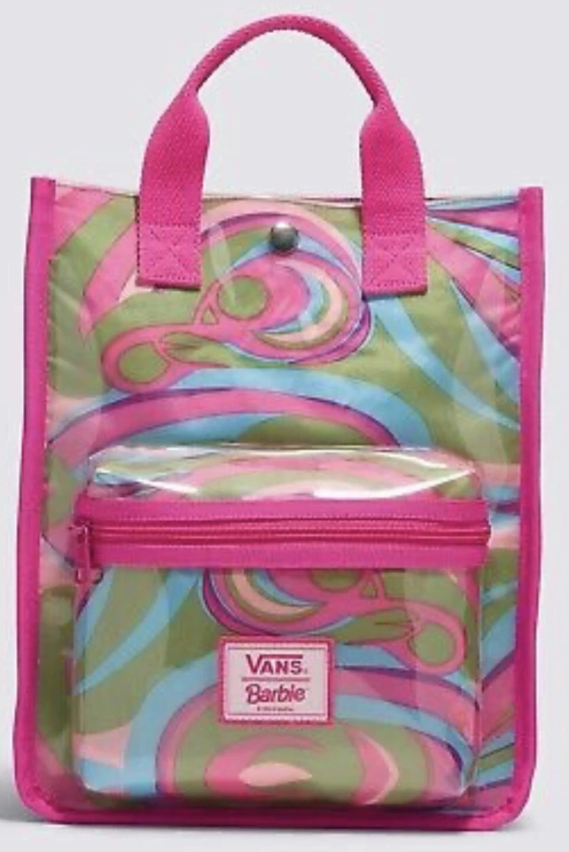 Mini Mochila Vans X Barbie Rosa Transparente Remolino Flujo Libre Edición Limitada Nueva Foto 1 de 1
