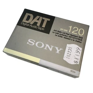 1 X Sony DT-120RN DAT Tape Brand New Old Stock Original Plastic Wrap - Picture 1 of 7