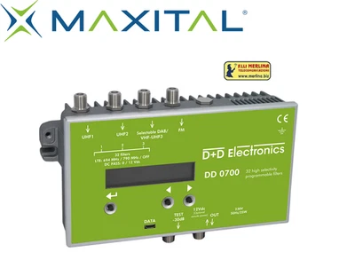 CENTRALINA TV DVBT CANALIZZATA PROGRAMMABILE DD 0700 D+D ELECTRONICS 4/5 G FILT - Immagine 1 di 4