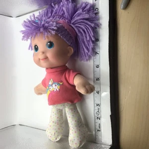 Camiseta BABY'S FIRST CUDDLEKINS Play 9" Muñeca Unicornio Hilo Púrpura Pelo Ojos Azules - Imagen 1 de 8