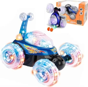 Rechargeable RC Tornado Stunt Car – 360° Flip Remote Control Turbo Twister Ve... - Foto 1 di 7