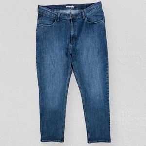 Wrangler Blue Jeans Straight Leg Regular Fit Mens W40 L32 - Picture 1 of 3