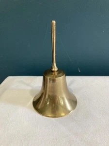 Vintage Solid Brass Hand Bell - Picture 1 of 5