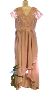 NEW s/s Jaeden 10  lace bridesmaid wedding formal long dress NWT 24-471-03 - Image 1 of 4