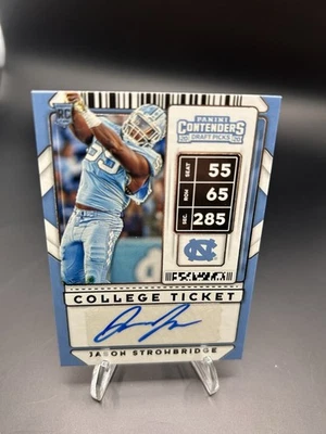 2020 Panini Contenders Draft Picks - Autographs Jason Strowbridge #286 AU RC - Image 1 of 2
