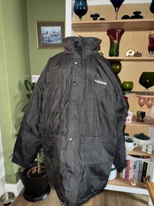 Proclimate Herren Jacke mit großen Zitaten und Kapuze schwarz sehr guter Zustand PVC Beschichtung - Bild 1 von 17