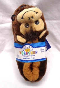 Kinder BUILD-A-BEAR WORKSHOP Affe Figur Hausschuhe Socken M (1-3) NEU! - Bild 1 von 4