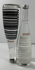 Lote de 2 botellas de vidrio Alexander Wang Evian 2016 edición limitada *caducadas* - Imagen 1 de 20