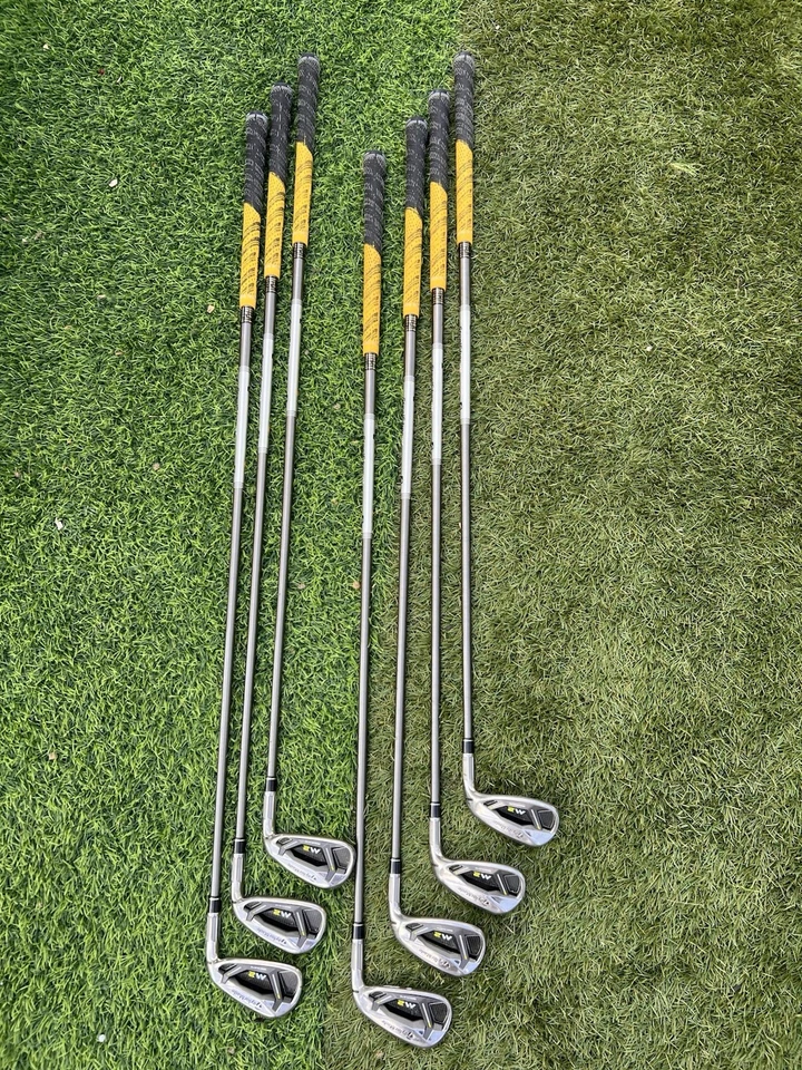 Juego de hierro TaylorMade M2 4-9-PAeroTech SteelFiber i95 grafito rígido para hombre diestro Foto 1 de 4