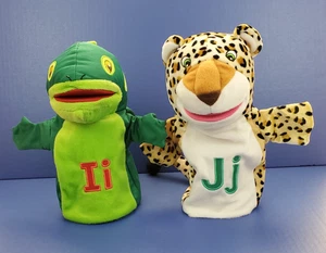 Menge 2 Lakeshore Alphabet Handpuppe I i Leguan und J j Jaguar 12 Zoll - Bild 1 von 18