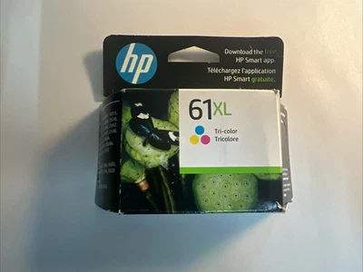 HP 61XL Tri Color Ink Cartridge High Yield Genuine OEM Factory Sealed Box - Image 1 of 3