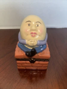 Humpty Dumpty Porzellan Schmuck Andenken Box mit Königen Soldat Charm Markenlos - Bild 1 von 7