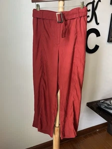 J. Jill Wide Leg Stretch Leinen Hose Gürtel Gummibund G8 Größe XL - Bild 1 von 6