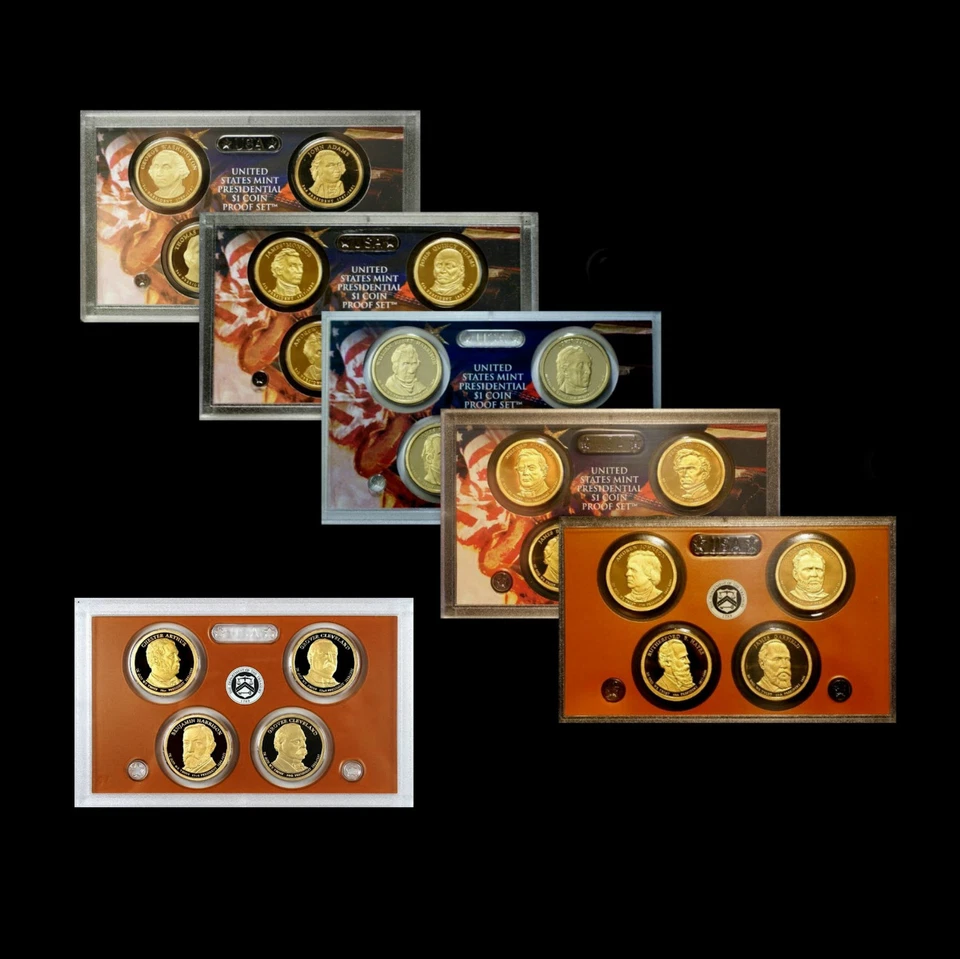 2007 2008 2009 2010 2011 2012 S Presidential Proof Sets ~ No Box ~ No COA  - Image 1 of 1