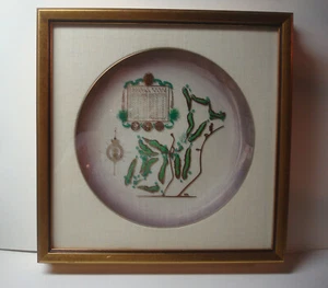 Prairie Dunes Country Club Golf Course Gold Hole Layout Plate Hutchinson KS Vtg - Bild 1 von 11