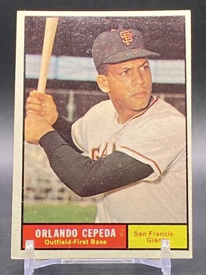 1961 Topps #435 Orlando Cepeda HOF San Francisco Giants Vintage Baseball Card - Image 1 of 2