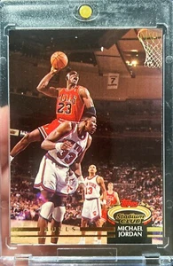 1992-93 Stadium Club Michael Jordan Basketball Trading Card #1 Iconic - Picture 1 of 1