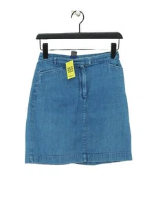 Charter Club Women's Mini Skirt S Blue 100% Cotton Short Mini - Picture 1 of 5